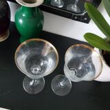 2 verres en cristal saint Louis