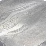 Table Basse Gravée en Aluminium par Marc D'haenens, Belgique, 1970s