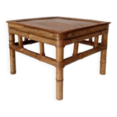 Table de chevet en bambou, années 70