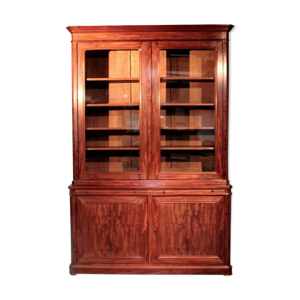 Bibliothèque deux-corps en Acajou