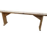 Old restored pine bench