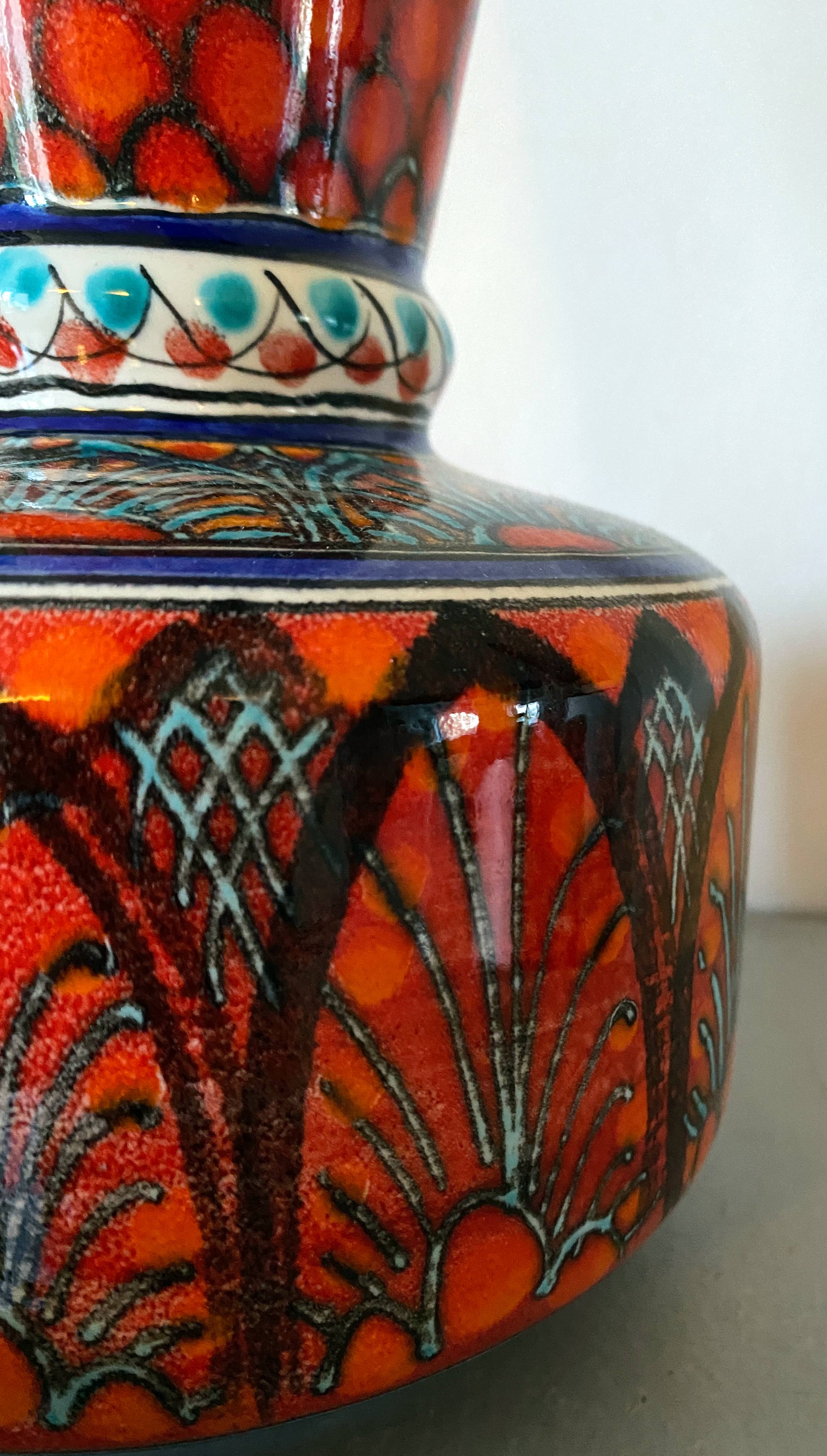 Vase Ceramic design Italy year 60' La Maga signed S. Stefano C