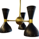 Italian chandelier 3 arms black