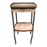 Bronze and onyx side table