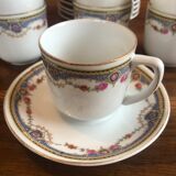 Série de 9 tasses anciennes