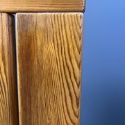 Set of 4 oak brutalist dining chairs, 1970s