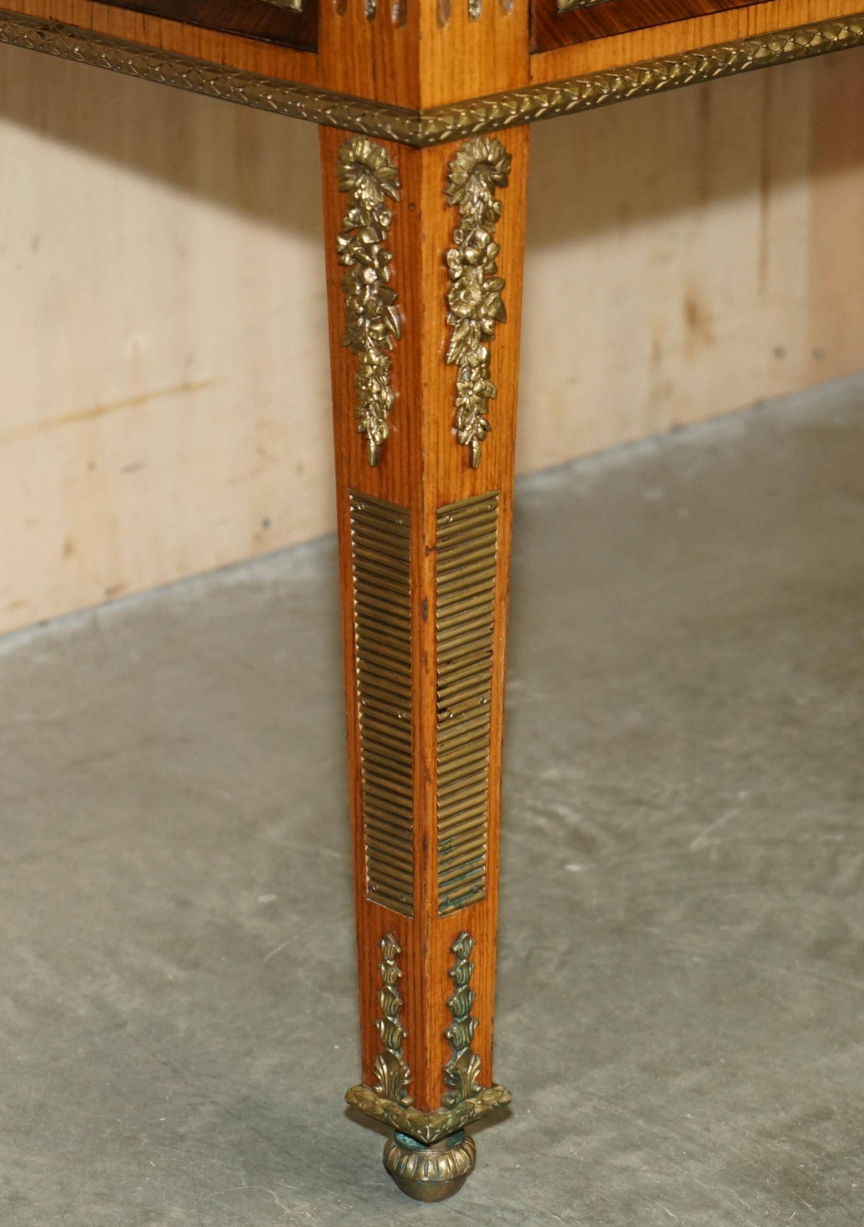 Restored Louis XVI Flat Desk Decorated with Ormolu Late 19th Century