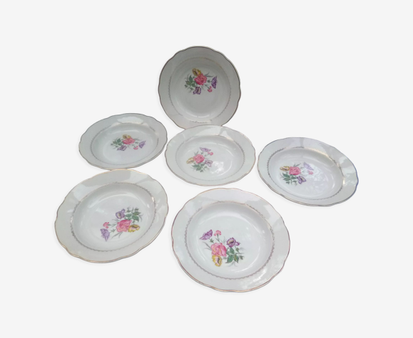 6 assiettes creuses René / Digoin