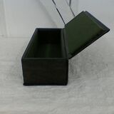 Storage box, leather, vintage