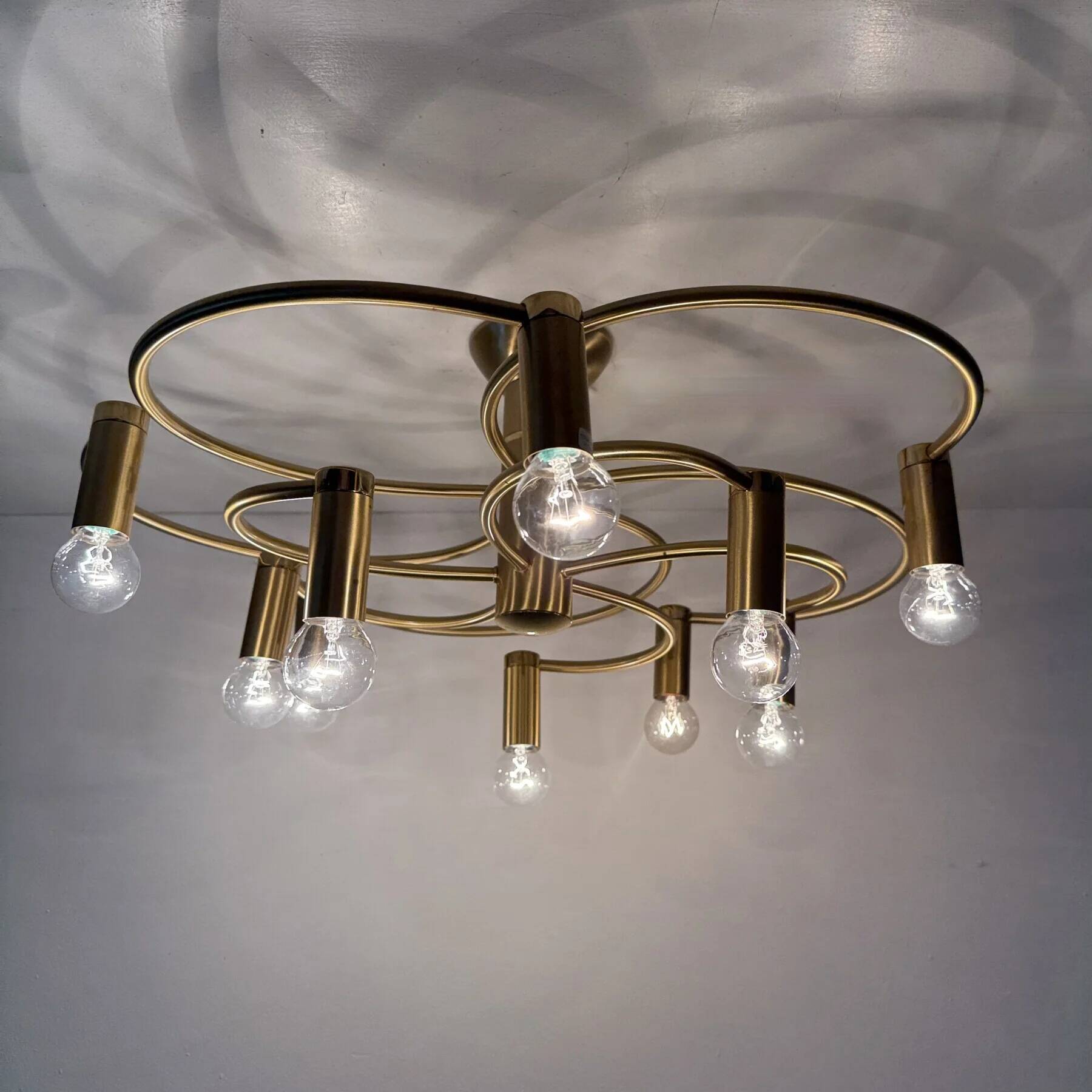 Vintage Hufnagel Leuchten ceiling light, 1970s