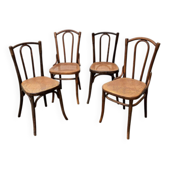 4 thonet and fischel bistro chairs
