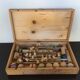 Jeu de croquet de table en bois vintage