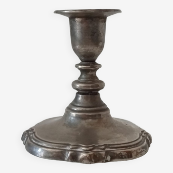 Vintage pewter candle holder