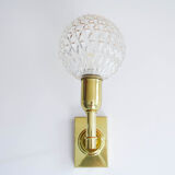 Wall lamp molded glass globe