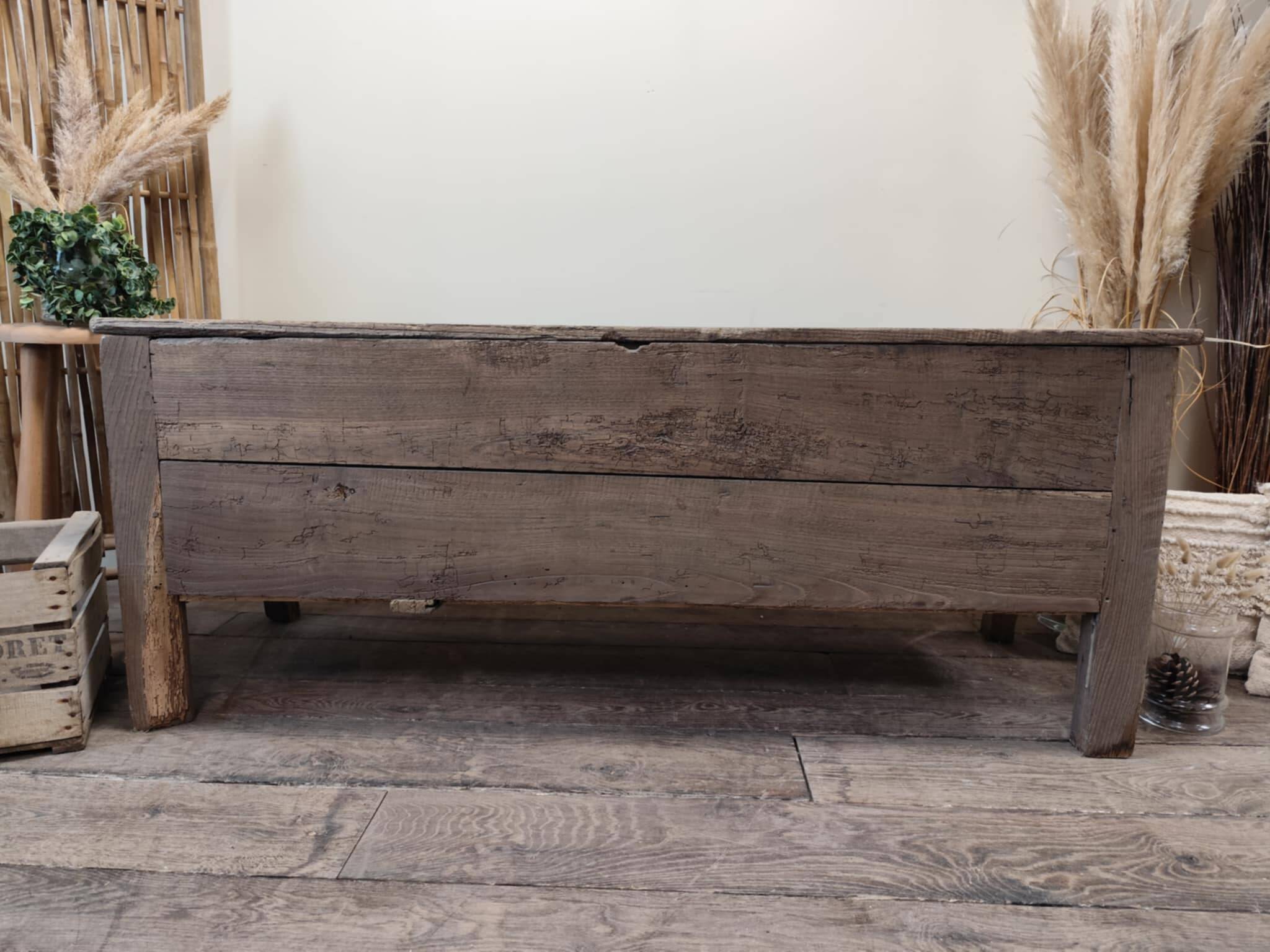 Chest, bench, kneading trough, trunk, solid oak
