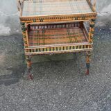 Vintage rattan service