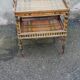 Desserte vintage rotin