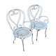 Pair of garden armchairs
