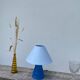 Lampe en verre bleu 1990