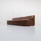 Canapé modulable en cuir cognac par Artifort
