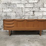 Small Scandinavian sideboard 1950-60 vintage design teak