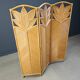 Vintage bamboo room divider or folding screen 1970s