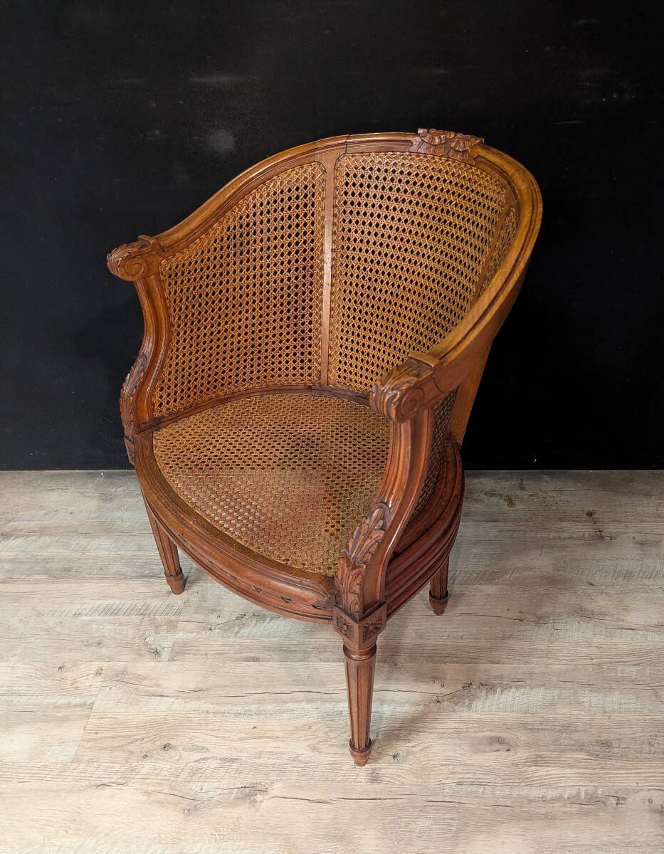 Louis XVI Caned Office Chair