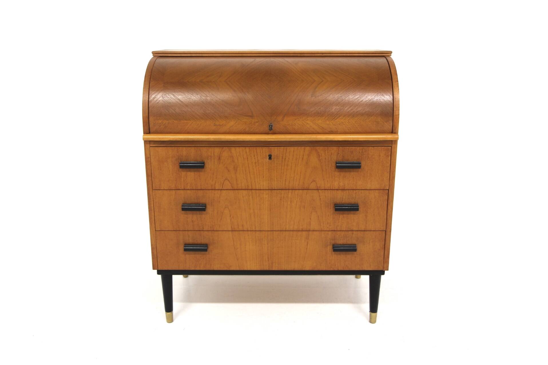 Secrétaire scandinave en teck, Suède, 1950