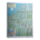 Map / Poster Bird's eye view of the Western Front 1940