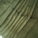 Togo Armchair and Pouf in Khaki wide Corduroy