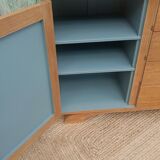 Vintage wooden sideboard – 4 drawers and cupboard