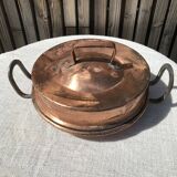 Copper frying pan flat