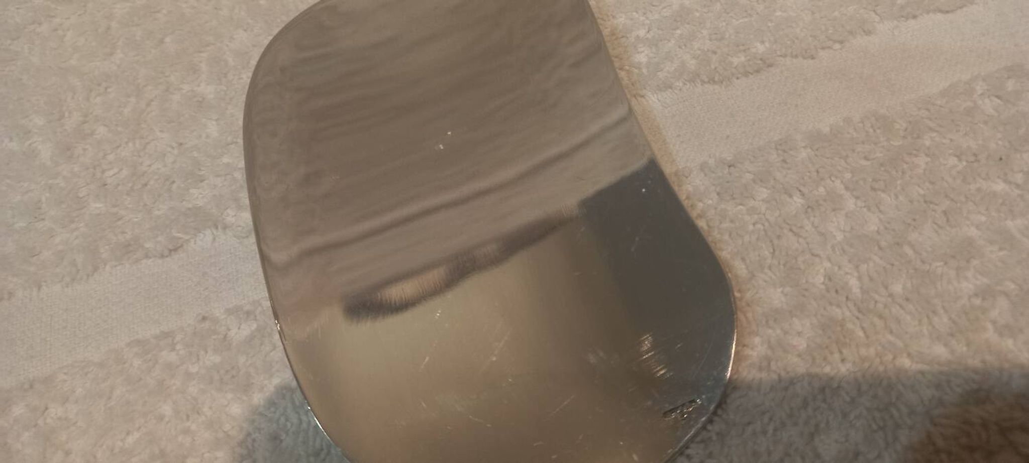 Pelle à servir la glace métal argenté orfèvre Ercuis contours 24,6cm