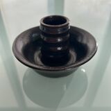Brown zigzag candle holder