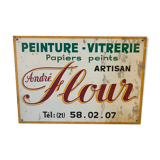 Old paint-glass sheet metal