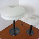 Italian Opal Glass Lamps by Stefano Marcato, Set of 2