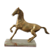 Statuette cheval en laiton et socle en marbre