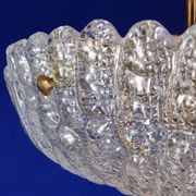 1960s Orrefors Carl Fagerlund Brass & Crystal ‘Embassy’ Pendant Lamp
