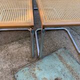 4 chaises italiennes du milieu du siècle Marcel Breuer B32 Cesca, années 70