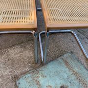4 chaises italiennes du milieu du siècle Marcel Breuer B32 Cesca, années 70