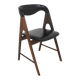 Scandinavian teak chair with imitation leather upholstery, Denmark, 1960