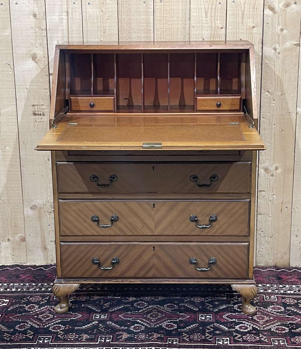 English secretary from the 1950s in mahogany