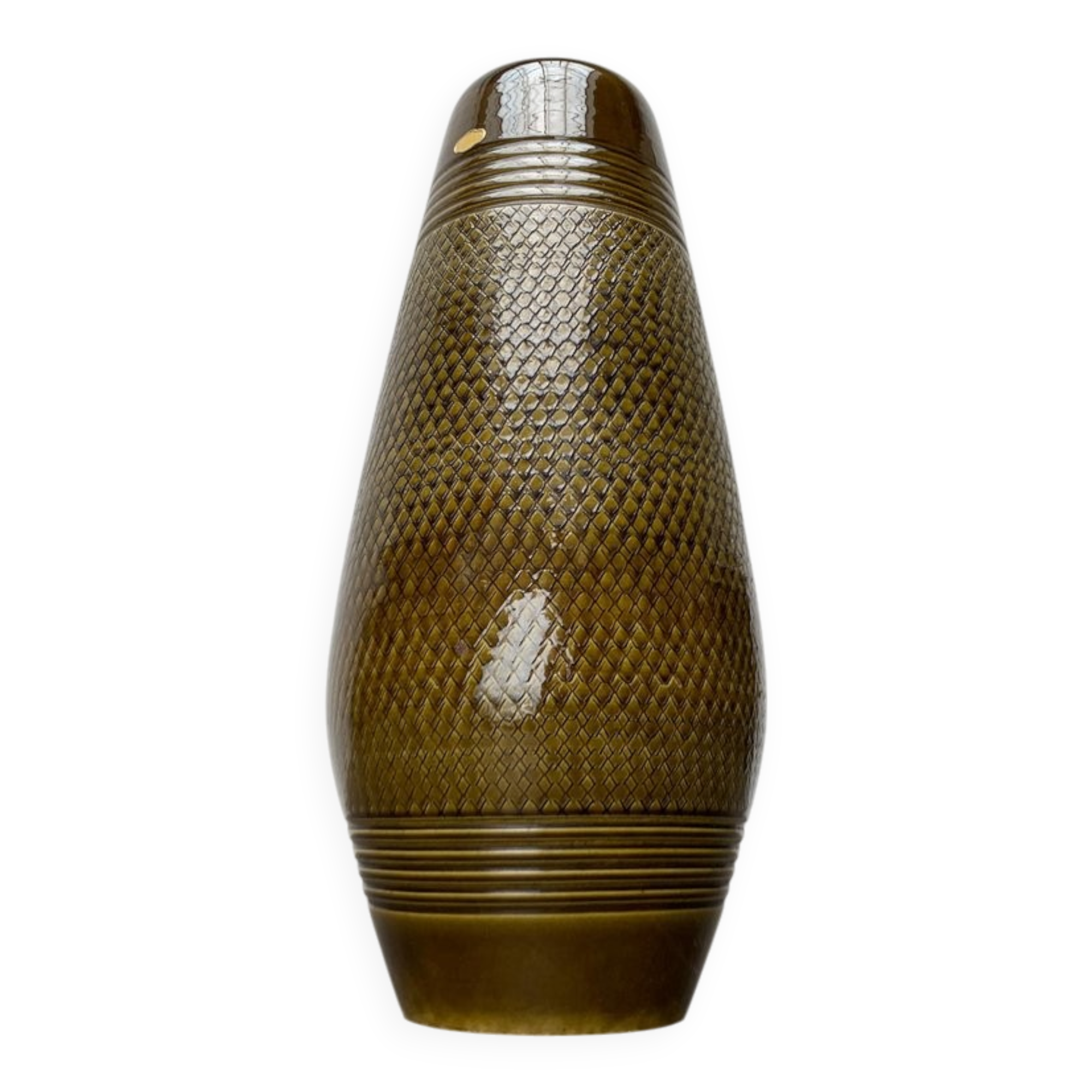 Footed vase in West German pottery, mid-century WGP by Bay Keramik, 1960s.