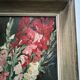 Oil on isorel "the bouquet of gladioli" signed p. arata 20th century