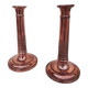 Pair of copper candlesticks
