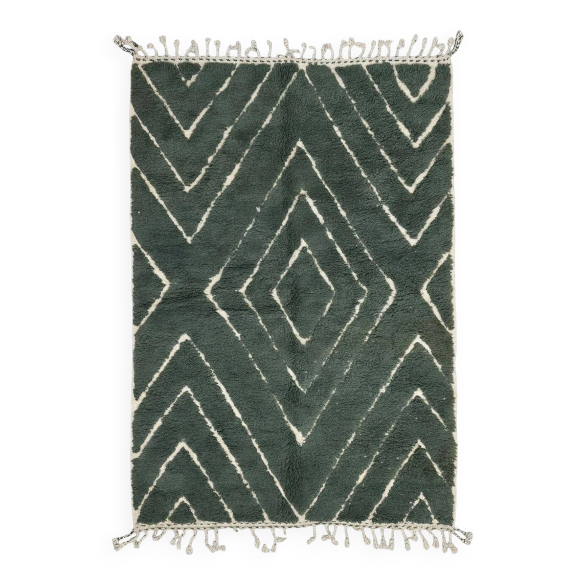 Tapis Vert Marocain - 298 x 205 cm