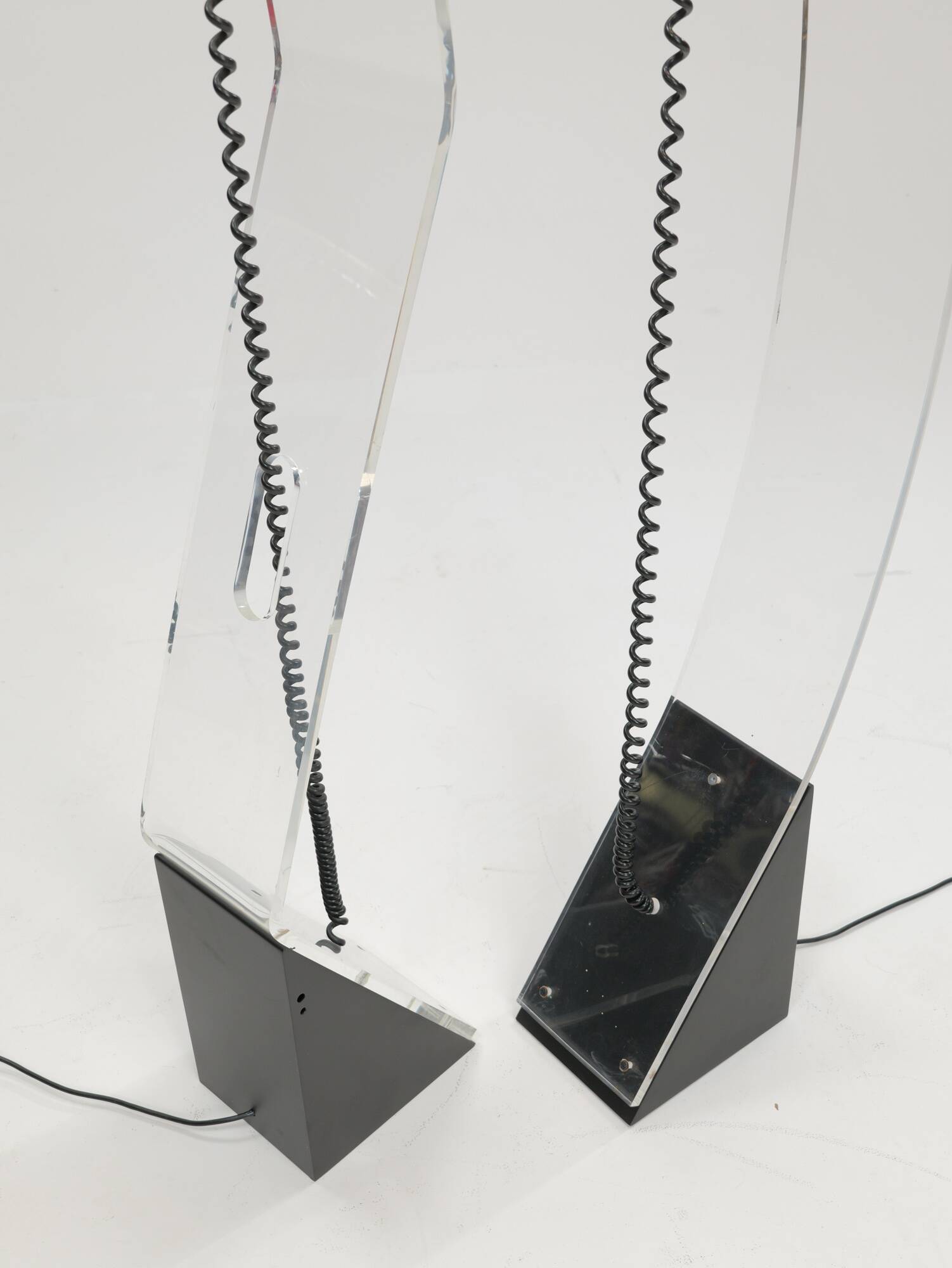 Set of post modern lamps, 1980s