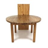 Scandinavian pine dining table, Sweden, 1970s