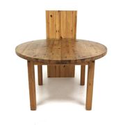 Table de salle à manger scandinave en pin, Suède, 1970