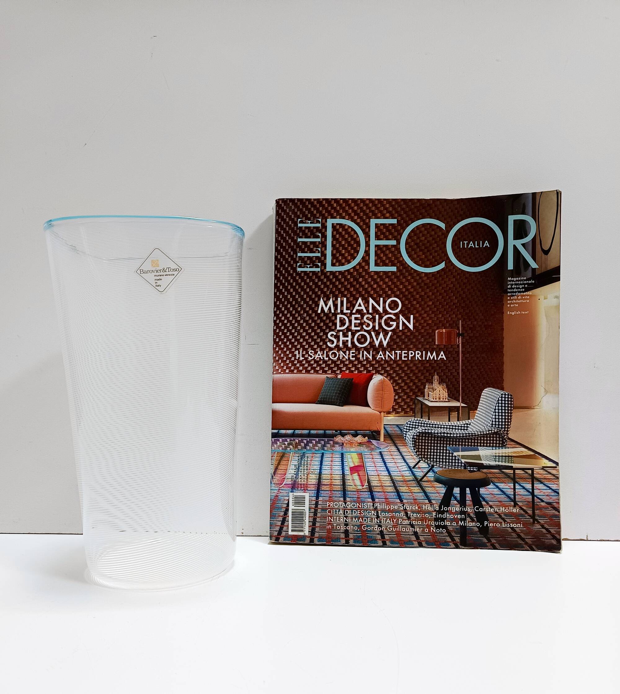 Murano Glass Vase by Ercole Barovier for Barovier & Toso, Labeled, Italy